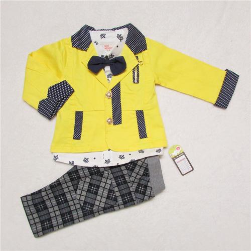 男童长袖西装套装2015春装新款潮韩版休闲三件套服装厂家直销